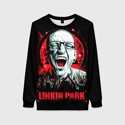 Женский свитшот LP - Chester / 3D-Черный – фото 1