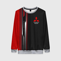 Женский свитшот Mitsubishi - carbon style