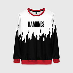 Женский свитшот Ramones fire black rock