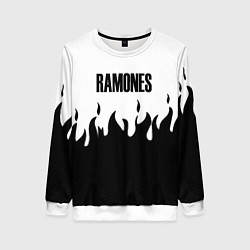 Женский свитшот Ramones fire black rock