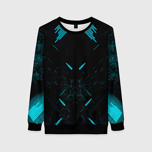 Женский свитшот Неоновые пули / 3D-Черный – фото 1