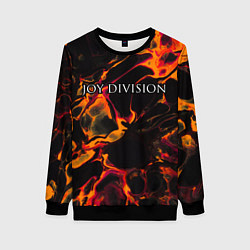 Свитшот женский Joy Division red lava, цвет: 3D-черный