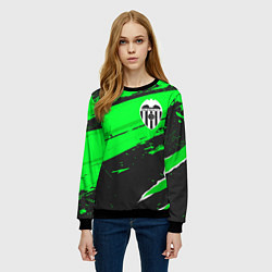 Свитшот женский Valencia sport green, цвет: 3D-черный — фото 2