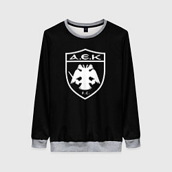 Женский свитшот AEK fc белое лого