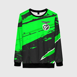 Свитшот женский Benfica sport green, цвет: 3D-черный