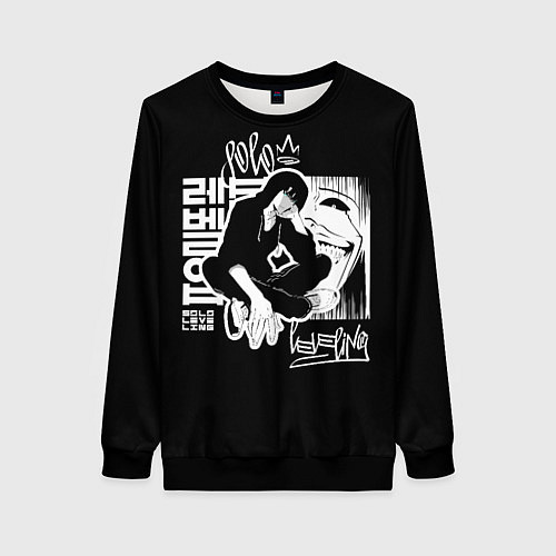 Женский свитшот Solo leveling Street style / 3D-Черный – фото 1