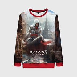 Свитшот женский Assassins creed poster game, цвет: 3D-красный