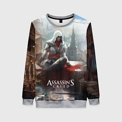 Женский свитшот Assassins creed poster game