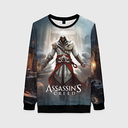 Свитшот женский Assassins creed poster game, цвет: 3D-черный