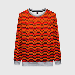 Женский свитшот Красные линии и чёрные полосы