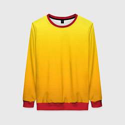Женский свитшот Градиент насыщенный жёлтый