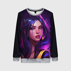 Свитшот женский League of Legends Kaisa Kda style, цвет: 3D-меланж