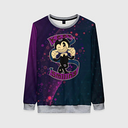 Свитшот женский Bendy and the ink machine большие чудеса, цвет: 3D-меланж