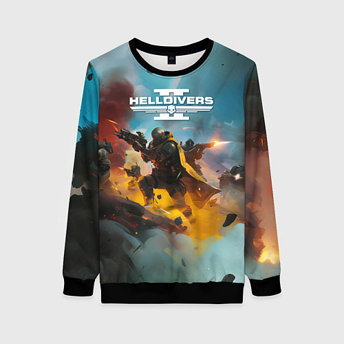 Женский свитшот Helldivers 2: Art / 3D-Черный – фото 1