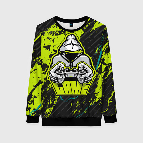 Женский свитшот Game / 3D-Черный – фото 1