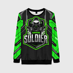 Свитшот женский Games soldier, цвет: 3D-черный