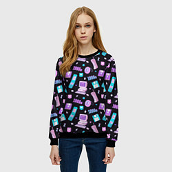Свитшот женский Game over 1980 1990, цвет: 3D-черный — фото 2