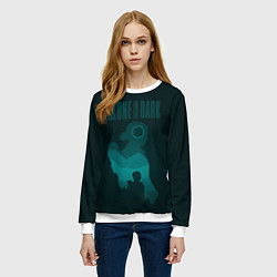 Свитшот женский Alone in the dark - Emily, цвет: 3D-белый — фото 2