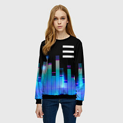 Свитшот женский OneRepublic эквалайзер, цвет: 3D-черный — фото 2