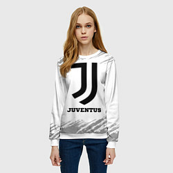 Свитшот женский Juventus sport на светлом фоне, цвет: 3D-белый — фото 2