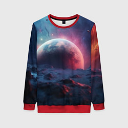 Женский свитшот Фантастика космос и планета
