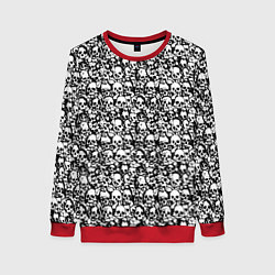 Свитшот женский Very much skulls, цвет: 3D-красный