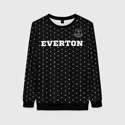 Женский свитшот Everton sport на темном фоне посередине