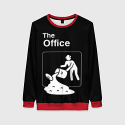 Свитшот женский Офис и суп, цвет: 3D-красный