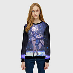 Свитшот женский Genshin Impact Furina servants, цвет: 3D-черный — фото 2