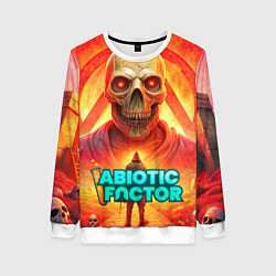 Женский свитшот Abiotic Factor horror skull