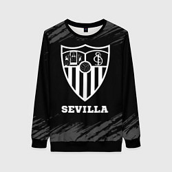 Свитшот женский Sevilla sport на темном фоне, цвет: 3D-черный