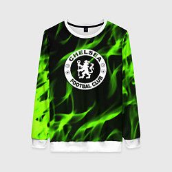 Свитшот женский Chelsea sport club fc fire, цвет: 3D-белый