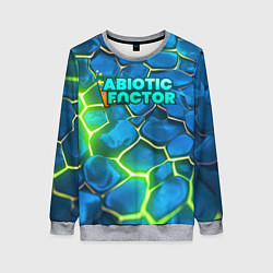 Свитшот женский Abiotic Factor logo bright neon, цвет: 3D-меланж