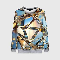 Свитшот женский Грани стекла, цвет: 3D-меланж