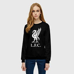 Свитшот женский Liverpool fc club, цвет: 3D-черный — фото 2