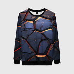 Женский свитшот Темная абстрактная объемная плитка