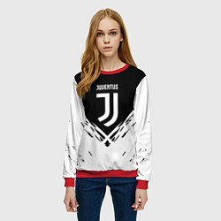 Свитшот женский Juventus sport geometry fc club, цвет: 3D-красный — фото 2