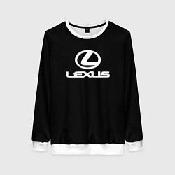 Женский свитшот Lexus white logo