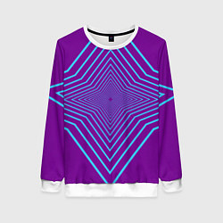 Свитшот женский Четырёх конечная звезда, цвет: 3D-белый