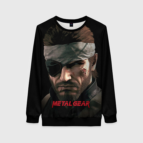 Женский свитшот Metal gear Venom Snake / 3D-Черный – фото 1