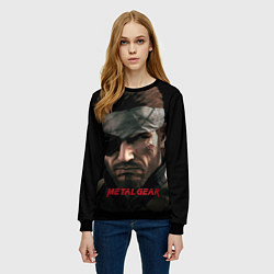 Свитшот женский Metal gear Venom Snake, цвет: 3D-черный — фото 2