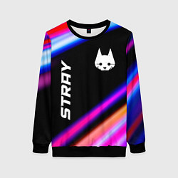 Свитшот женский Stray speed game lights, цвет: 3D-черный