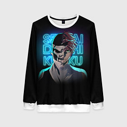 Свитшот женский Боевой отряд Полный провал Комбатант Ди и Хибики, цвет: 3D-белый