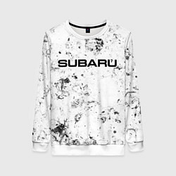 Свитшот женский Subaru dirty ice, цвет: 3D-белый