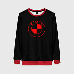 Женский свитшот BMW red logo