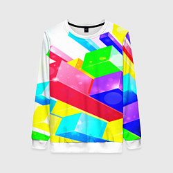 Женский свитшот Цветные столбы