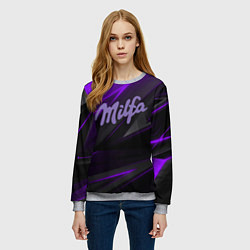 Свитшот женский Milfa milka style, цвет: 3D-меланж — фото 2