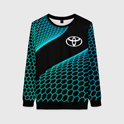 Свитшот женский Toyota electro hexagon, цвет: 3D-черный