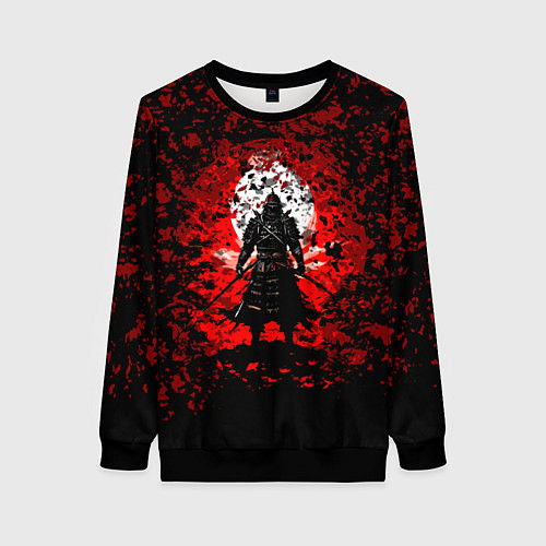 Женский свитшот Ghost of Tsushima rad / 3D-Черный – фото 1