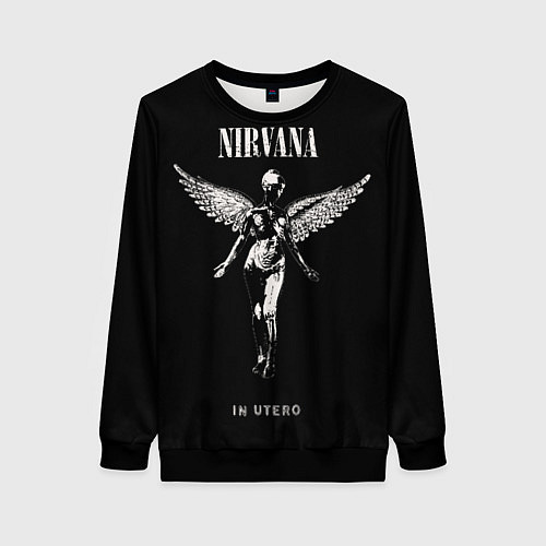 Женский свитшот Nirvana album / 3D-Черный – фото 1